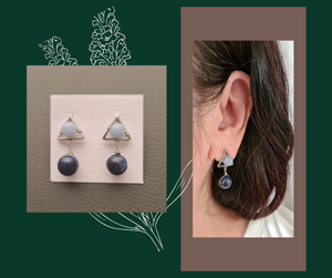 Dainty Stud Earrings - Gemstones (Product ref: E036)