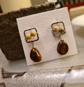 Dainty Stud Earrings - Gemstones (Product ref: E038)