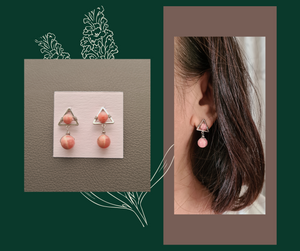 Dainty Stud Earrings - Gemstones (Product ref: E039)