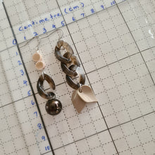 Load image into Gallery viewer, Asymmetrical Earrings - Resin / Acetate (Product ref: E042)
