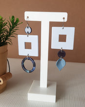 Load image into Gallery viewer, Asymmetrical Earrings - Resin / Acetate  (Product ref: E044)
