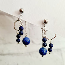 Load image into Gallery viewer, Front Back Earrings - Gemstones (Product ref: E047)
