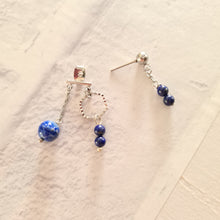 Load image into Gallery viewer, Front Back Earrings - Gemstones (Product ref: E047)
