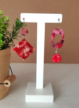 Load image into Gallery viewer, Asymmetrical Earrings - Resin / Acetate  (Product ref: E060)
