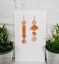 Load image into Gallery viewer, Asymmetrical Earrings - Resin / Acetate  (Product ref: E063)
