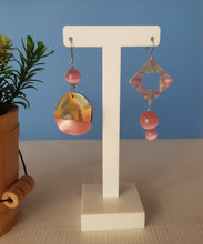 Load image into Gallery viewer, Asymmetrical Earrings - Resin / Acetate  (Product ref: E064)
