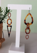 Load image into Gallery viewer, Asymmetrical Earrings - Resin / Acetate  (Product ref: E069)
