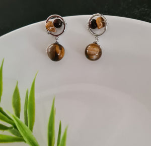 Dainty Stud Earrings - Gemstones (Product ref: E075)