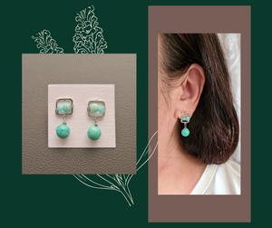 Dainty Stud Earrings - Gemstones (Product ref: E076)