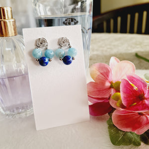 Dainty Stud Earrings - Gemstones (Product ref: E125)