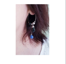 Load image into Gallery viewer, Hoop Earrings - Gemstones (Product ref: E127)
