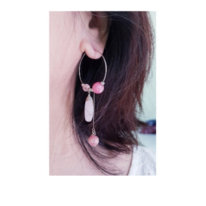 Hoop Earrings - Gemstones (Product ref: E131)