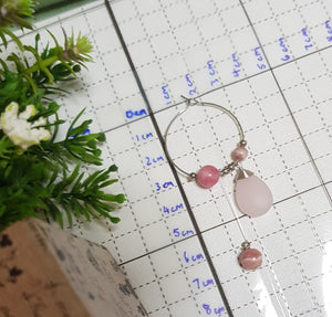 Hoop Earrings - Gemstones (Product ref: E131)