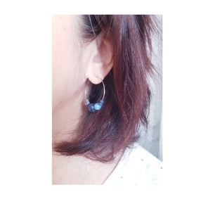 Hoop Earrings - Gemstones (Product ref: E135)