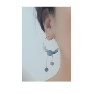 Hoop Earrings - Gemstones (Product ref: E150)