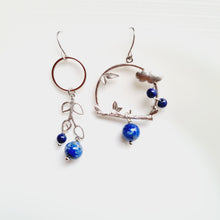 Load image into Gallery viewer, Asymmetrical Earrings - Gemstones (Product ref: E170)
