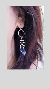 Asymmetrical Earrings - Gemstones (Product ref: E170)