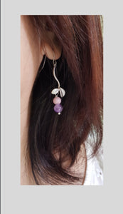 Asymmetrical Earrings - Gemstones (Product ref: E174)