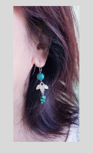 Asymmetrical Earrings - Gemstones (Product ref: E176)