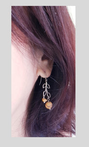 Asymmetrical Earrings - Gemstones (Product ref: E179)