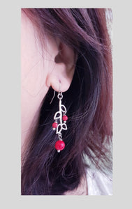Asymmetrical Earrings - Gemstones (Product ref: E180-S)