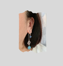 Load image into Gallery viewer, Front Back Earrings - Gemstones (Product ref: E194)
