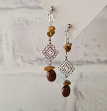 Load image into Gallery viewer, Front Back Earrings - Gemstones (Product ref: E195)
