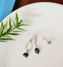 Load image into Gallery viewer, Front Back Earrings - Gemstones (Product ref: E197)
