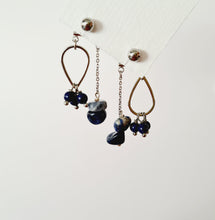 Load image into Gallery viewer, Front Back Earrings - Gemstones (Product ref: E198Scr)
