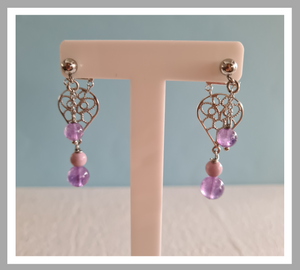 Front Back Earrings - Gemstones (Product ref: E200)