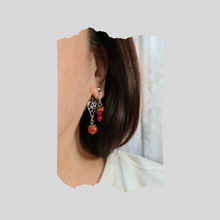 Load image into Gallery viewer, Front Back Earrings - Gemstones (Product ref: E202)
