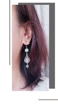 Load image into Gallery viewer, Asymmetrical Earrings - Gemstones (Product ref: E208-S)
