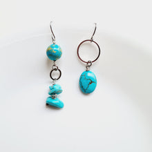 Load image into Gallery viewer, Asymmetrical Earrings - Gemstones (Product ref: E209)
