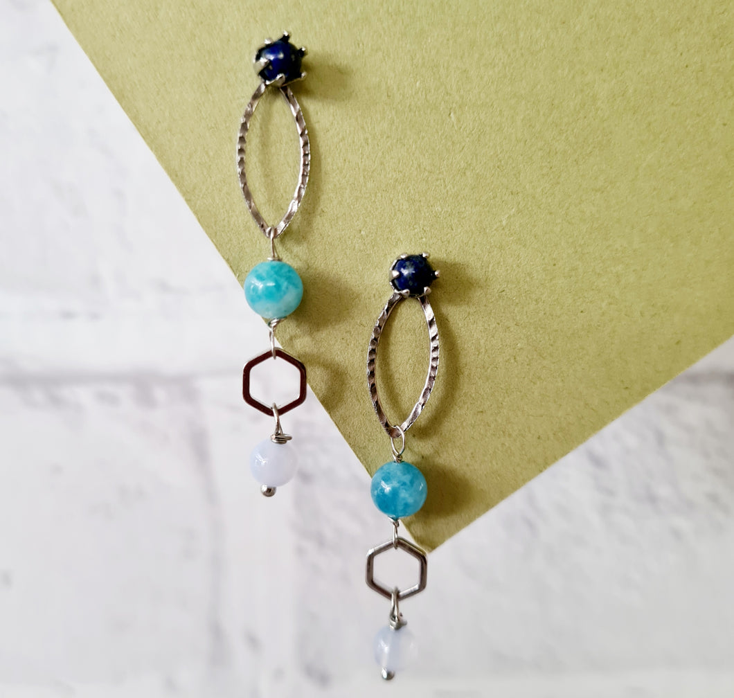 FreeStyle Earrings - Gemstones (Product ref: E219)