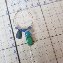 Load image into Gallery viewer, Hoop Earrings - Glass /Ceramic  (Product ref: E226)
