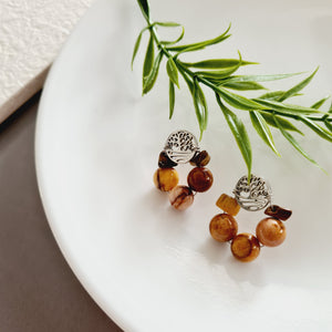 Dainty Stud Earrings - Gemstones (Product ref: E234)