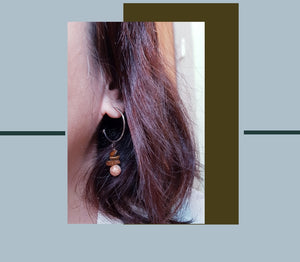 Hoop Earrings - Gemstones (Product ref: E264)