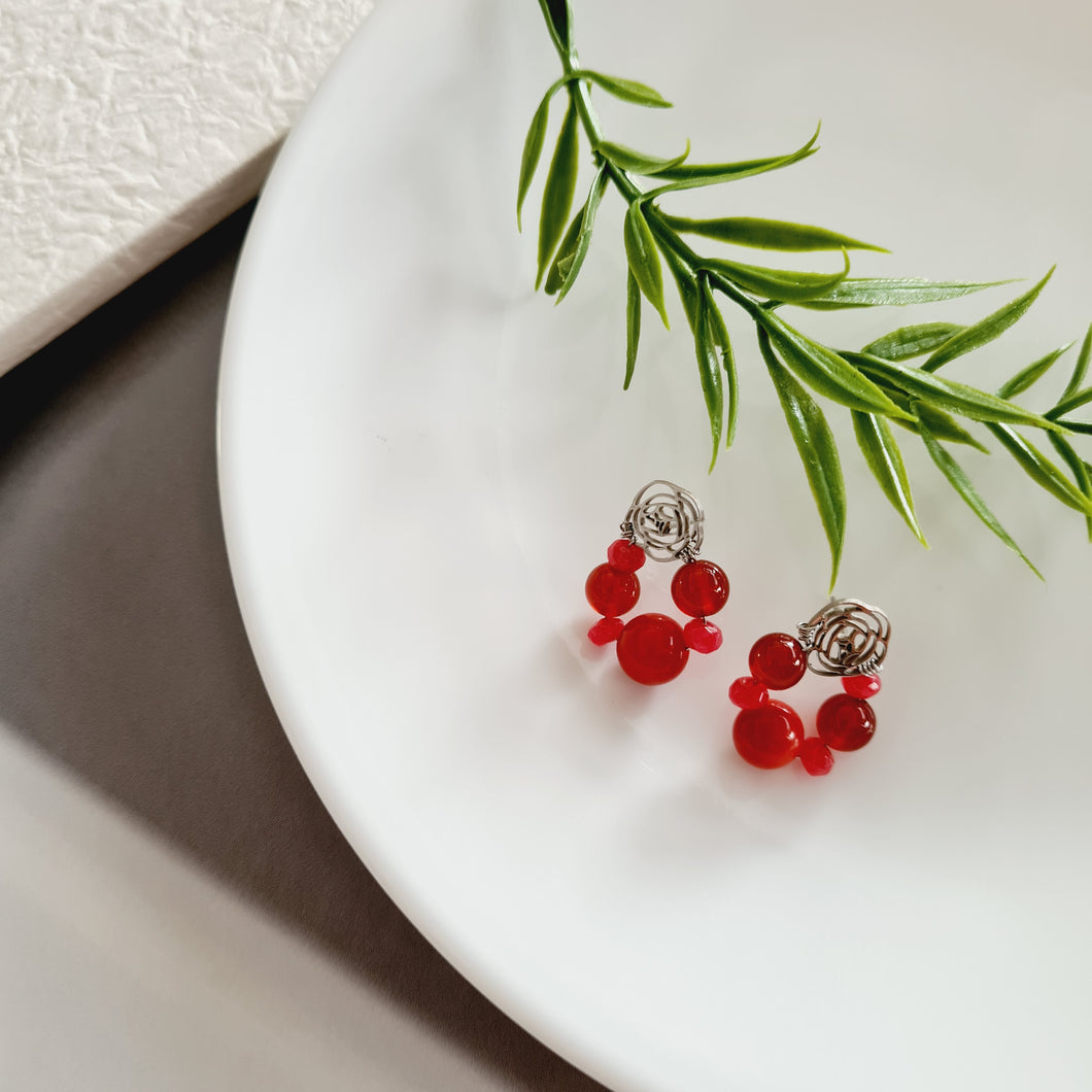 Dainty Stud Earrings - Gemstones (Product ref: E286)