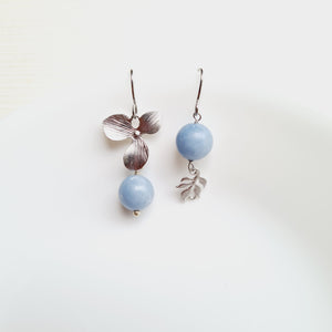 Asymmetrical Earrings - Gemstones (Product ref: E318)
