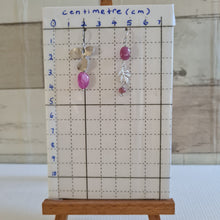 Load image into Gallery viewer, Asymmetrical Earrings - Gemstones (Product ref: E319)
