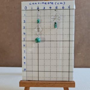 Asymmetrical Earrings - Gemstones (Product ref: E323)