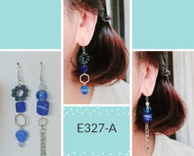 Load image into Gallery viewer, Asymmetrical Earrings - Resin / Acetate  (Product ref: E327)
