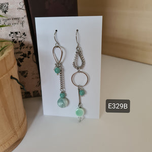 Asymmetrical Earrings - Resin / Acetate  (Product ref: E329)