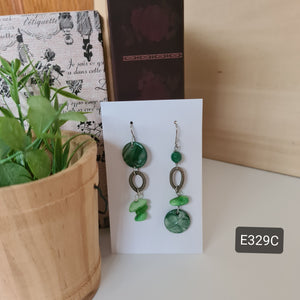 Asymmetrical Earrings - Resin / Acetate  (Product ref: E329)