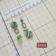 Load image into Gallery viewer, Asymmetrical Earrings - Resin / Acetate  (Product ref: E329)
