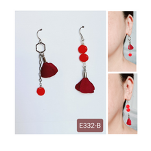 Load image into Gallery viewer, Asymmetrical Earrings - Resin / Acetate  (Product ref: E332)
