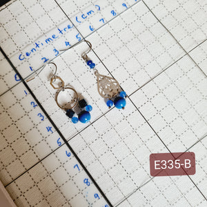 Asymmetrical Earrings - Resin / Acetate  (Product ref: E335)