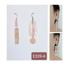 Load image into Gallery viewer, Asymmetrical Earrings - Resin / Acetate  (Product ref: E339)
