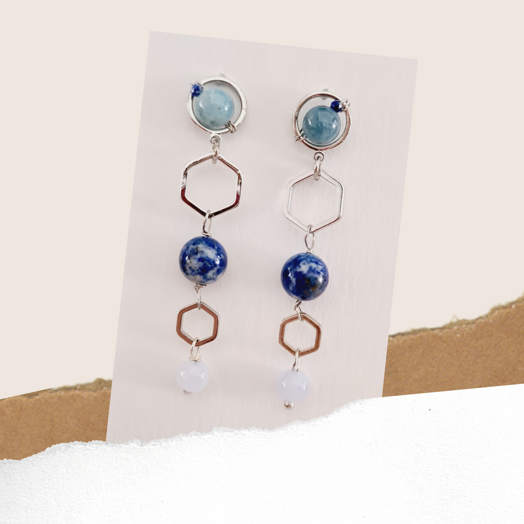 FreeStyle Earrings - Gemstones (Product ref: E366)