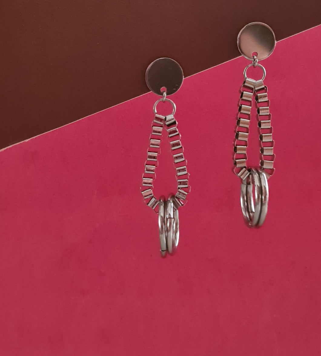 Steel Earrings - (Product ref: E380)